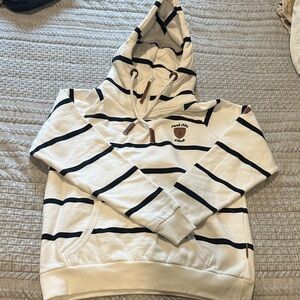High Camp White and Black Striped Park City Hoodie